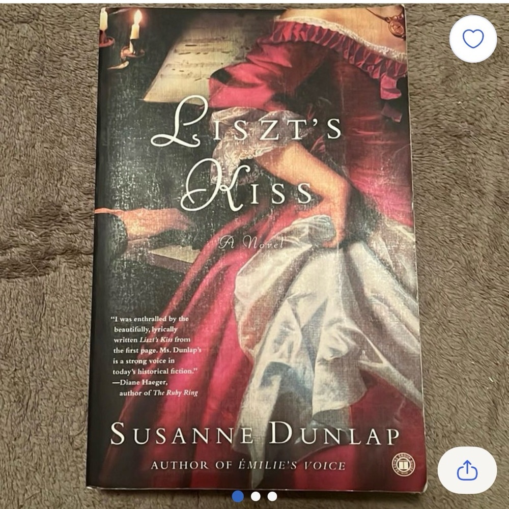 Liszt's Kiss Hardcover Book